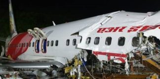 An air India express flight crash leaving 18 dead including both pilots