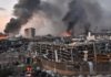 Enormous explosions in Beirut