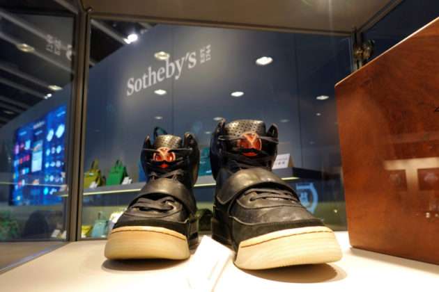 kanye west auction shoes
