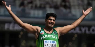The nation salutes Arshad Nadeem after he wins a silver medal in Budapest.