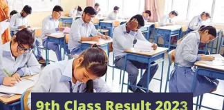 Punjab formally declares the results for Grade 9.