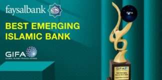 At the Global Finance Islamic Awards (GIFA), Faysal Bank won the Best Emerging Islamic Bank award.