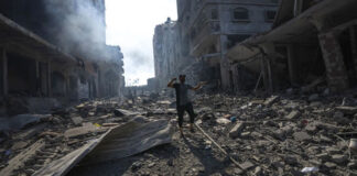 1,200 people have died and more than 338,000 have been displaced in Gaza.