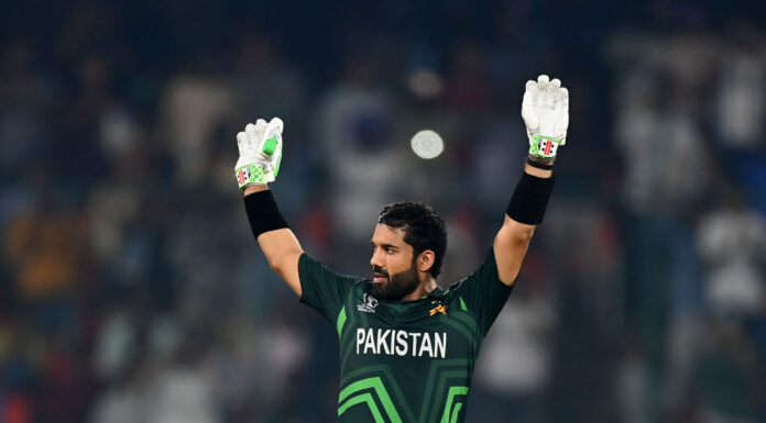 Pakistan sets a World Cup record for the highest-scoring run chase.