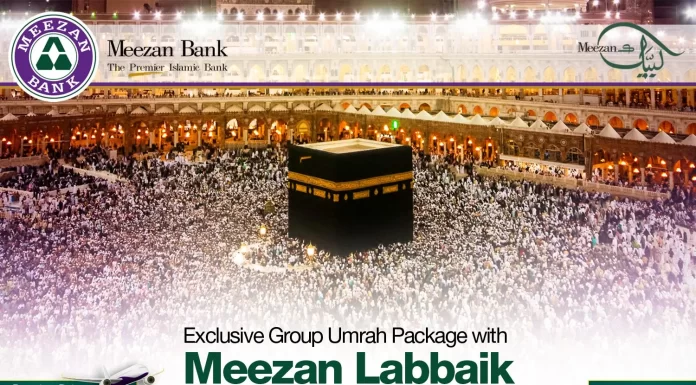 Meezan Bank is offering a Special umrah package with simple monthly payments.