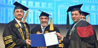 Attending the NUST graduation is Army Chief Asim Munir.