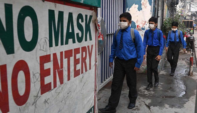 Punjab makes face mask use in schools required.
