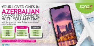 Exciting international roaming bundles for Azerbaijan are unveiled by Zong 4G.