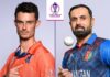 2023 World Cup: Afghanistan and the Netherlands aim for a semifinal run today.