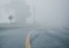 Due to dense fog, some areas had their motorways closed