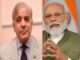 Indian PM Narendra Modi felicitates Shehbaz Sharif, the new prime minister of Pakistan, on his appointment