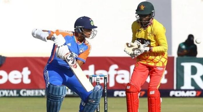 13 runs off a ball, India made a unique record against Zimbabwe