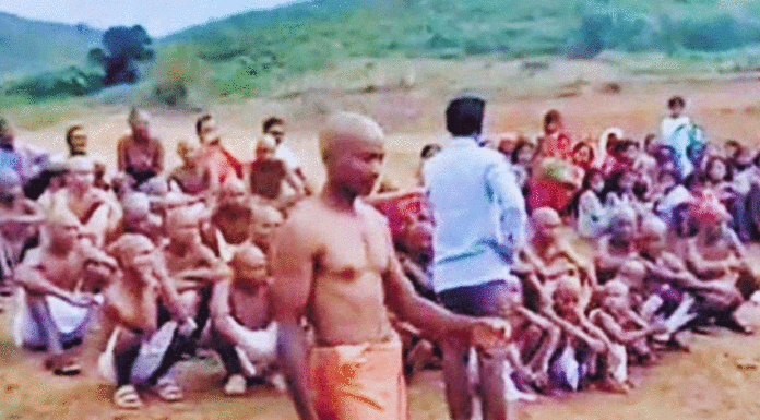 40 family members shave heads after inter-caste marriage in India